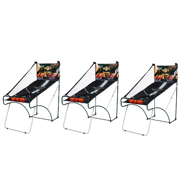 Lancaster Gaming Lancaster Sports EZFold 2 Player Arcade Dual Basketball Hoop Shot Game (3 Pack